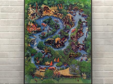 Jungle Cruise Map Poster Jungle Cruise Poster Vintage Disney Poster Jungle River Poster Adventureland Poster Disney World Poster Disneyland Fashion