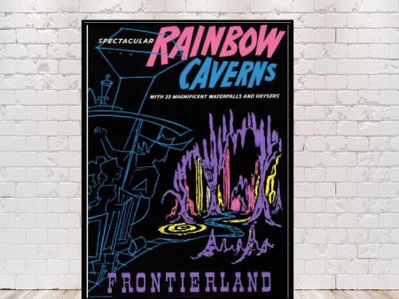 Rainbow Caverns Poster Disney World Poster Disney Poster Sizes 8x10, 11x14, 13x19, 16x20, 18x24 Disney Frontierland Poster Vintage Poster For Discount