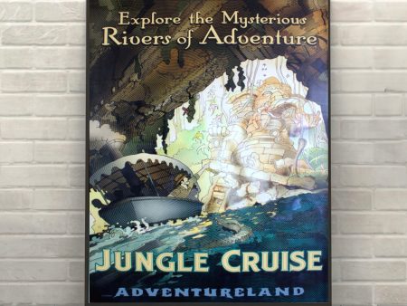 Jungle Cruise Poster Vintage Disney Poster Disney Magic Kingdom Adventureland Poster Disney World Poster Ride Attraction Poster Jungle River Online