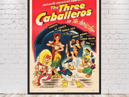 The Three Caballeros Poster Gran Fiesta Poster 8x10, 11x14, 13x19 16x20 18x24 Vintage Disney Poster Disney World Poster Gran Fiesta Tour Sale