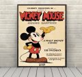 1930 Mickey Mouse Poster Disney Poster Vintage Disney World Poster Classic Disney Mickey Poster Cartoon Posters Attraction Poster Wall Art Supply