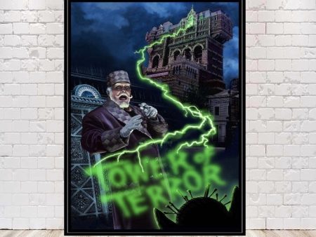 Tower of Terror Poster Disney Attraction Poster Hollywood Studios Posters Vintage Disney Poster Twilight Zone Poster Tokyo Disneyland Poster on Sale