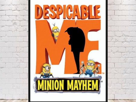 Despicable Me Minion Mayhem Poster Despicable Me poster Universal Studios Poster 8x10, 11x14 13x19 16x20 18x24 Vintage Classic Movie Poster For Cheap