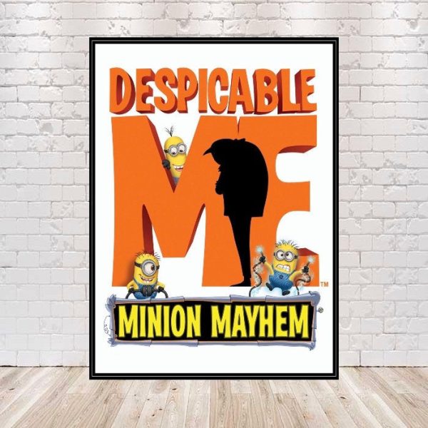 Despicable Me Minion Mayhem Poster Despicable Me poster Universal Studios Poster 8x10, 11x14 13x19 16x20 18x24 Vintage Classic Movie Poster For Cheap