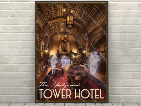 Tower of Terror Poster Hollywood Studios Poster Vintage Disney Poster Hollywood Tower Hotel Poster Twilight Zone Poster Hotel Lobby Poster Fashion