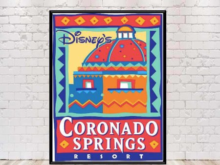 Coronado Springs Resort POSTER Coronado Springs hotel poster Vintage Disney Poster 8x10, 11x14 13x19 Disney World Poster Disney Hotel Poster Online Hot Sale