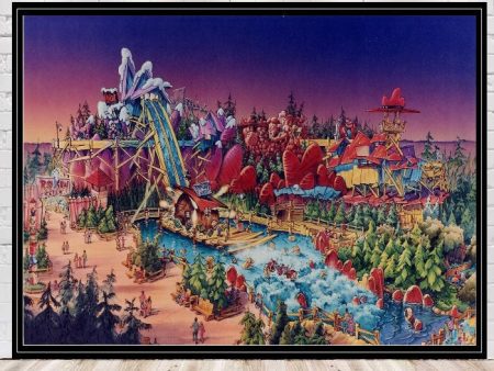 Dudley Do Right Ripsaw Falls Poster Universal Studios Poster Attraction Poster Dudley Do Right poster Islands of Adventure Concept Art Discount