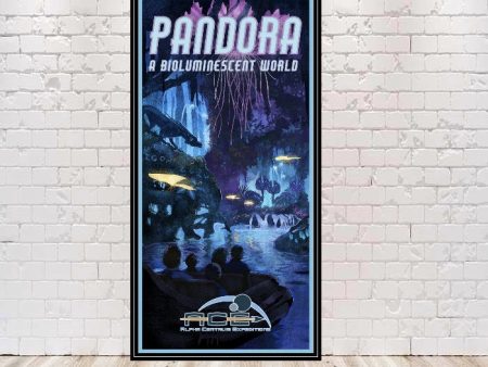 Pandora Poster Navi River Journey Poster Sizes 5x10 10x20 Animal Kingdom Avatar Poster Vintage Poster Pandora A Bioluminescent World Poster Discount