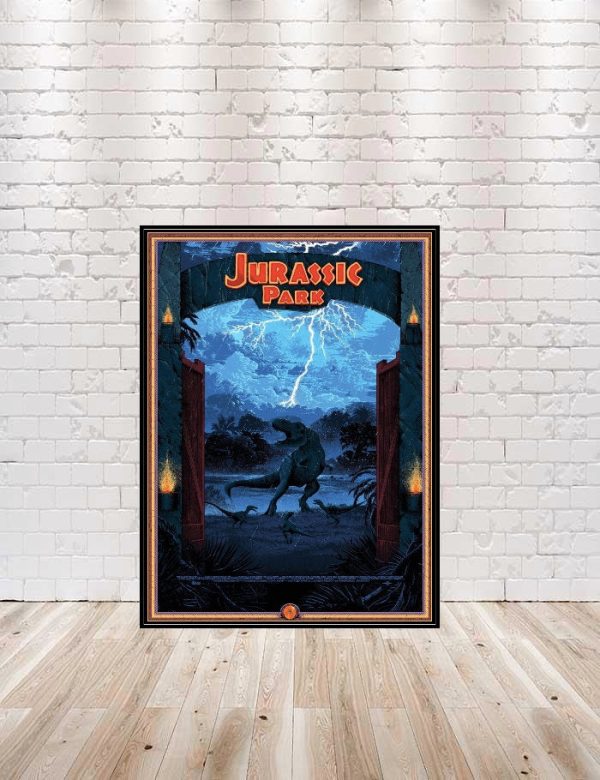 Jurassic Park Poster Universal Studios Poster Sizes 8x10, 11x14, 13x19 16x20 18x24 Vintage Classic Movie Poster T-Rex poster T Rex Dinosaur For Cheap