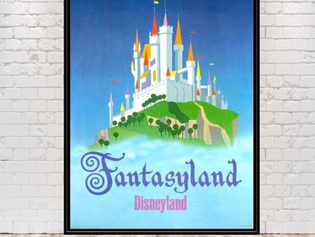 Fantasyland Poster Vintage Disney Attraction Poster Disneyland Poster Walt Disney World Poster Aurora s Castle Classic Disney Posters Online Hot Sale