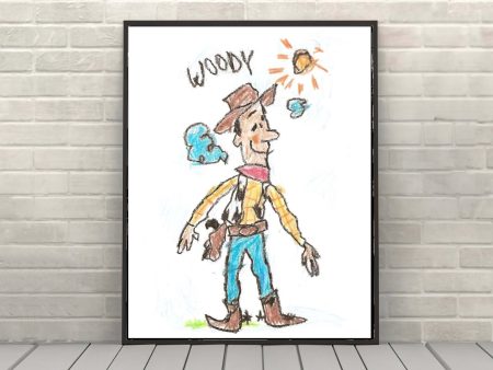 Woody Poster Vintage Disney Poster Andy s Room Poster Andy Drawing Toy Story Poster Disney World Poster Attraction Poster Toy Story Land on Sale