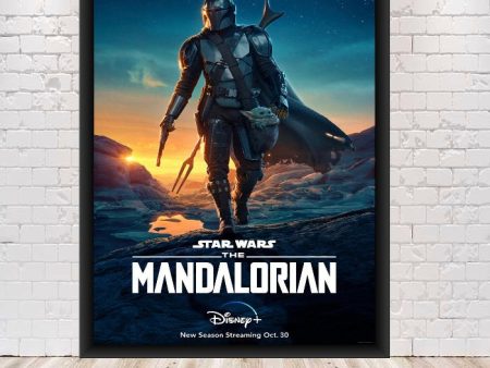 Mandalorian Poster Mandalorian Season 2 Poster Star Wars Poster Star Tours Vintage Disney Movie Posters Mandalorian Disney TV Series Poster Supply