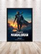 Mandalorian Poster Mandalorian Season 2 Poster Star Wars Poster Star Tours Vintage Disney Movie Posters Mandalorian Disney TV Series Poster Supply