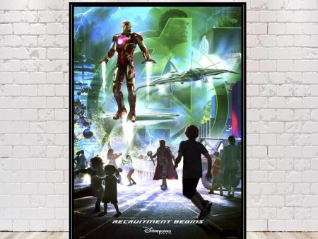 Avengers Poster Vintage Disney Poster Avengers Recruitment Poster California Adventure Poster Sizes 8x10, 11x14, 13x19 D23 Disneyland Poster For Discount