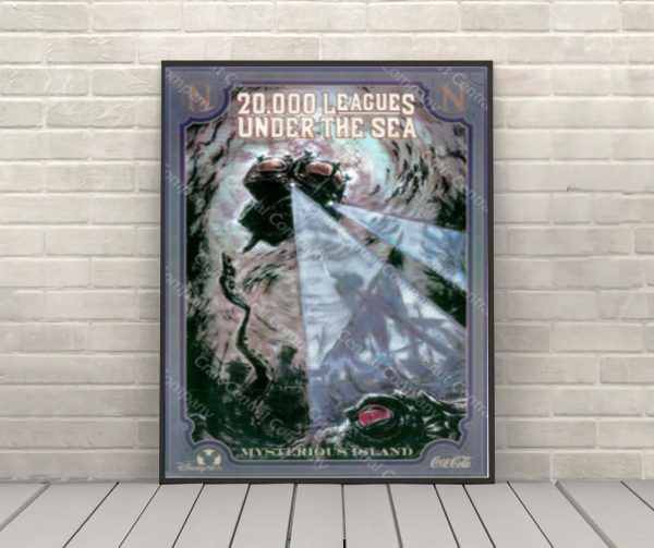 20,000 Leagues Under the Sea Poster Vintage Disney Poster Disney World Poster Disney Sea Poster Tokyo Disney Poster Mysterious Island Poster Supply