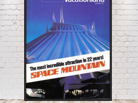 Space Mountain Poster Vintage Disney Poster Sizes 8x10, 11x14, 13x19 16x20 18x24 Disneyland Poster Tomorrowland poster Vacationland Poster Discount