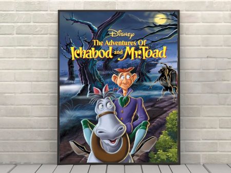 The Many Adventures of Ichabod and Mr. Toad Poster Vintage Disney Movie Poster Walt Disney World Disneyland Posters Attraction Poster Online now