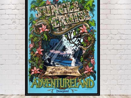 Jungle Cruise Poster Vintage Disney Poster Sizes 8x10, 11x14, 13x19, 16x20, 18x24 Magic Kingdom Adventureland Poster Disney World Poster Online Sale