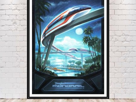 Monorail System Poster Monorail Poster Disney World poster 8x10 11x14 13x19 16x20 18x24 Vintage Disney Poster Vintage Disneyland Poster Fashion