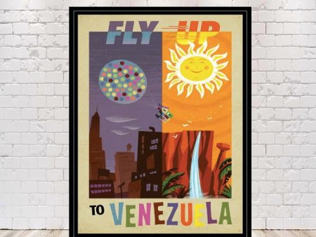 Up POSTER Disney Poster Disney World Poster Fly Up to Venezuela Poster Paradise Falls Poster Up Movie Poster Vintage Disney Movie Poster For Sale