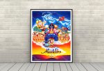 Aladdin Poster Vintage Disney Movie Poster on Sale