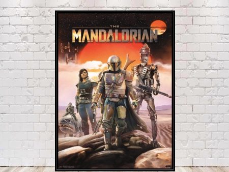 Mandalorian Star Wars Poster Sizes 8x10 11x14 13x19 16x20 18x24 Hollywood Studios Star Tours Vintage Poster Mandalorian Poster Boba Fett Cheap