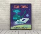 Star Tours Poster Vintage Star Wars Poster Sizes 8x10, 11x14, 13x19, 16x20, 18x24 Hollywood Studios Disneyland Poster Vintage Disney Poster Fashion