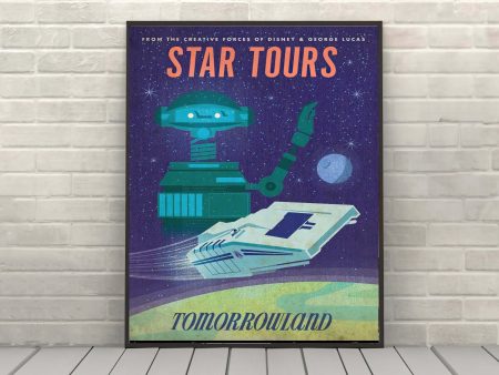 Star Tours Poster Vintage Star Wars Poster Sizes 8x10, 11x14, 13x19, 16x20, 18x24 Hollywood Studios Disneyland Poster Vintage Disney Poster Fashion