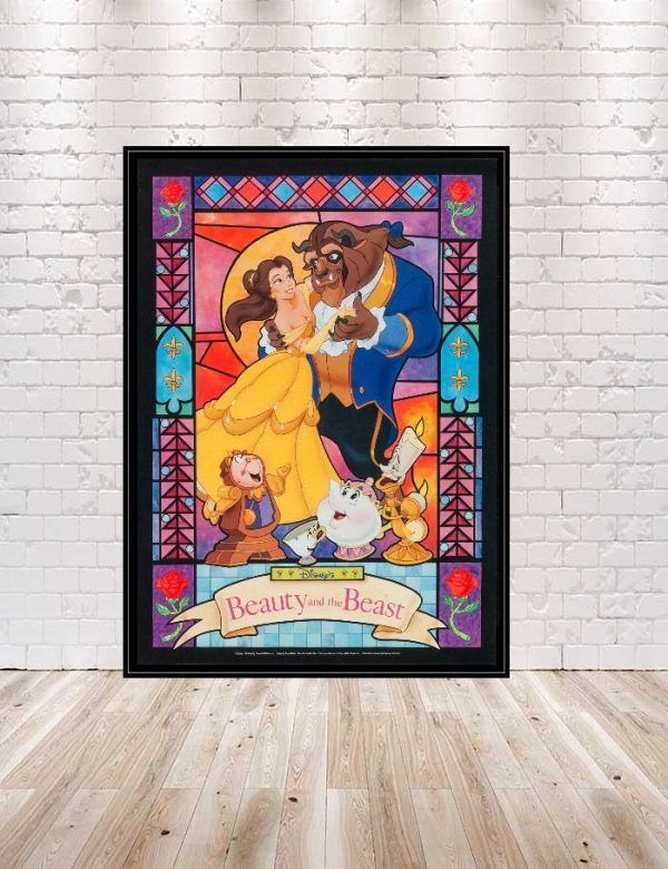 Beauty and the Beast Poster Wall e Disney Movie Poster Vintage Disney Attraction Poster Disneyland Posters Walt Disney World Poster Wall Art Nursery Online Hot Sale