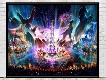 Rivers of Light Poster Animal Kingdom Poster Vintage Disney Poster Disney D23 Poster Disney World Poster Disneyland Poster Disney Wall art Discount