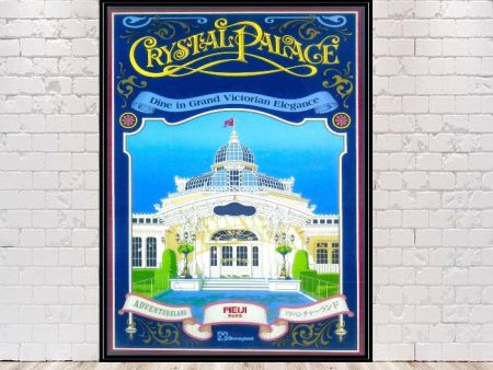 Crystal Palace Poster Vintage Disney Poster Crystal Palace restaurant Poster Vintage Main Street Poster Disney World poster Tokyo Disneyland For Cheap