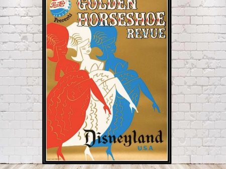 Golden Horseshoe Revue Poster Disneyland Poster Vintage Disney Poster Sizes 8x10, 11x14 13x19 16x20 18x24 Golden Horseshoe Poster Disney USA Online now