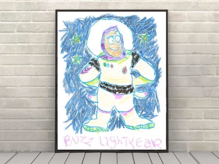 Buzz Lightyear Poster Vintage Disney Poster Andy s Room Poster Andy Drawing Toy Story Disney World Poster Attraction Poster Toy Story Land Fashion