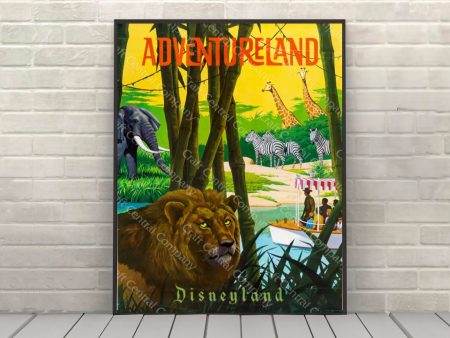 Adventureland Poster Vintage Disney Poster Classic Disney Attraction Poster Disneyland Poster Magic Kingdom Poster Disney World Poster on Sale