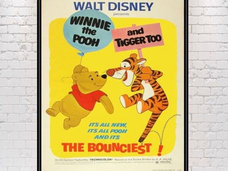 Winnie the Pooh Attraction Poster Winnie the Pooh Movie Poster Vintage Disney Poster Fantasyland Disneyland Poster Disney Classic Movie Discount