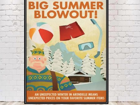 Big Summer Blowout Poster Arendelle Poster Sizes 8x10, 11x14, 13x19 16x20 18x24 Vintage Disney Poster Disney World Poster Frozen Poster Fashion