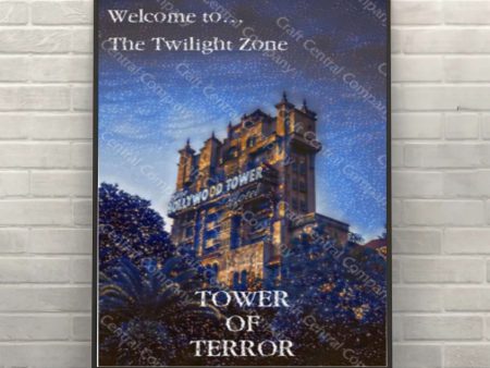 Tower of Terror Poster Disney Attraction Poster Hollywood Studios Poster Vintage Disney World Poster Twilight Zone Poster Disneyland Poster Online Hot Sale