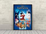 Fantasia Poster Vintage Disney Movie Poster Disneyland Posters Wall Art nursery Online Hot Sale