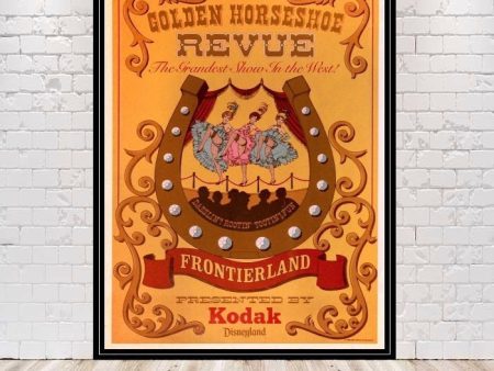 Golden Horseshoe Revue Poster Disneyland Poster Vintage Disney Poster Sizes 8x10, 11x14 13x19 16x20 18x24 Golden Horseshoe Poster Disney USA Cheap