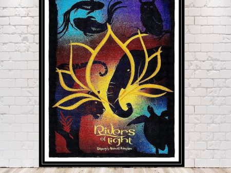 Rivers of Light Poster Animal Kingdom Poster Vintage Disney Poster Disney World Poster River of Lights Poster Wall Art 8x10 11x14 13x19 Sale