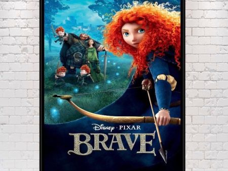 Disney Brave Movie Poster Disney Pixar Poster Vintage Walt Disney World Disneyland Posters Attraction Poster Wall Art Nursery Bed Room For Discount