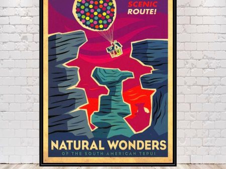 Up Poster Natural Wonders Poster Sizes 8x10 11x14 13x19 16x20 18x24 Disney Poster Disney World Poster Up the Movie Paradise Falls Poster on Sale