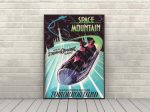 Space Mountain Poster Vintage Disney Poster Disney Attraction Poster Tomorrowland Poster Magic Kingdom Posters Walt Disney World Wall Art Sale