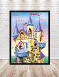 Disney Princesses in Cinderella Castle  POSTER Magic Kingdom Disney Princes Poster (Sizes) 8x10, 11x14, 13x19, 16x20, 18x24 For Discount