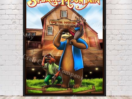 Splash Mountain Poster Critter Country Poster Vintage Disney Poster Disney Attraction Poster Magic Kingdom Poster Disney World Poster Statue Online now