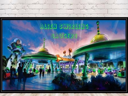 Alien Swirling Saucers Poster Toy Story Poster Disney Concept Art Online