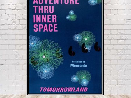 Tomorrowland Poster Adventure thru inner space poster Vintage Disney Poster 8x10, 11x14, 13x19, 16x20, 18x24 Vintage Disney World Poster Hot on Sale