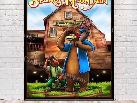 Splash Mountain Poster Frontierland Poster Vintage Disney Poster Disney Attraction Poster Magic Kingdom Poster Disney World Poster Statue on Sale