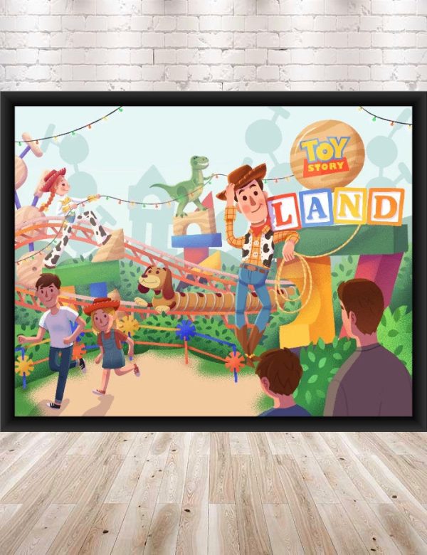 Toy Story Land POSTER Disney Attraction Poster Slinky Dog Dash Poster Hollywood Studios Poster Disney World Poster Disneyland Poster Nursery Online now