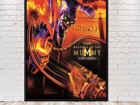 The Revenge of the Mummy Poster Vintage Universal Studios Poster 8x10, 11x14, 13x19 16x20 18x24  The Mummy Ride Poster Roller Coaster Poster Supply